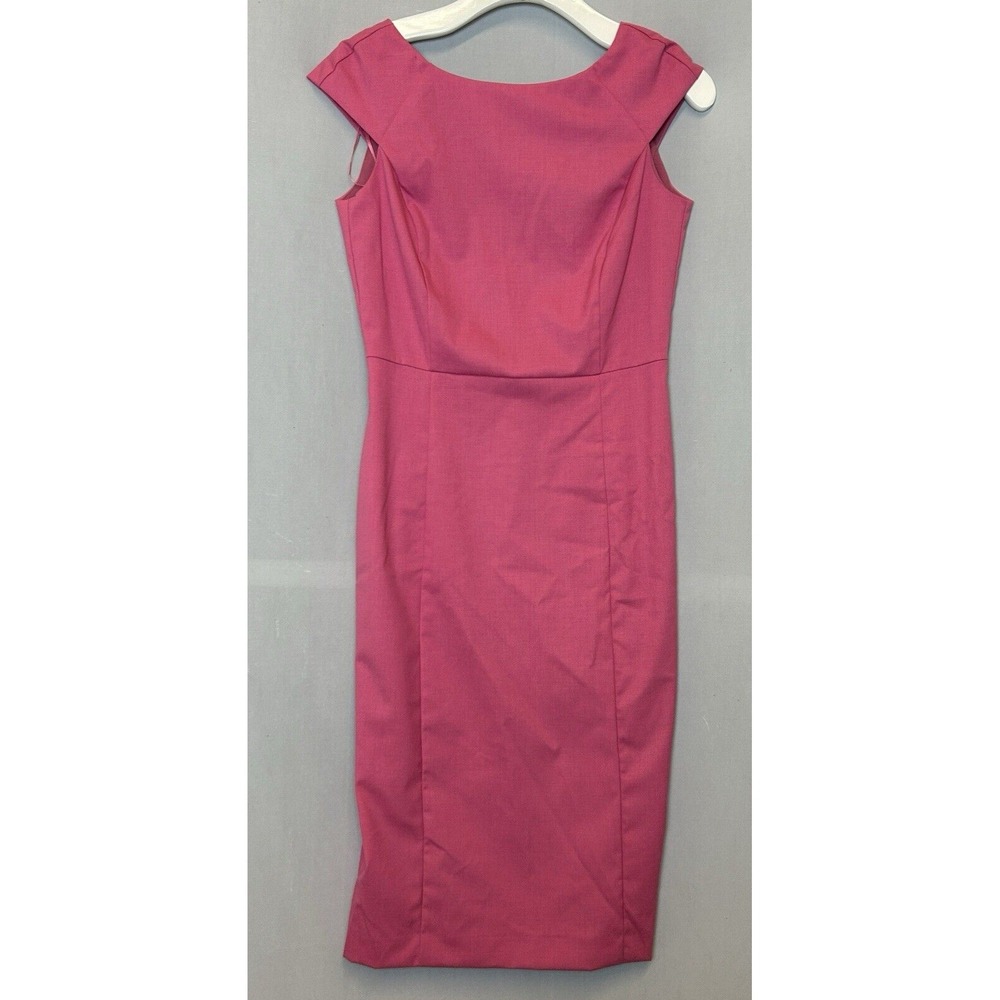 Banana Republic Dress Womens 2 Pink Empire Cap Sleeve‎ Work Party